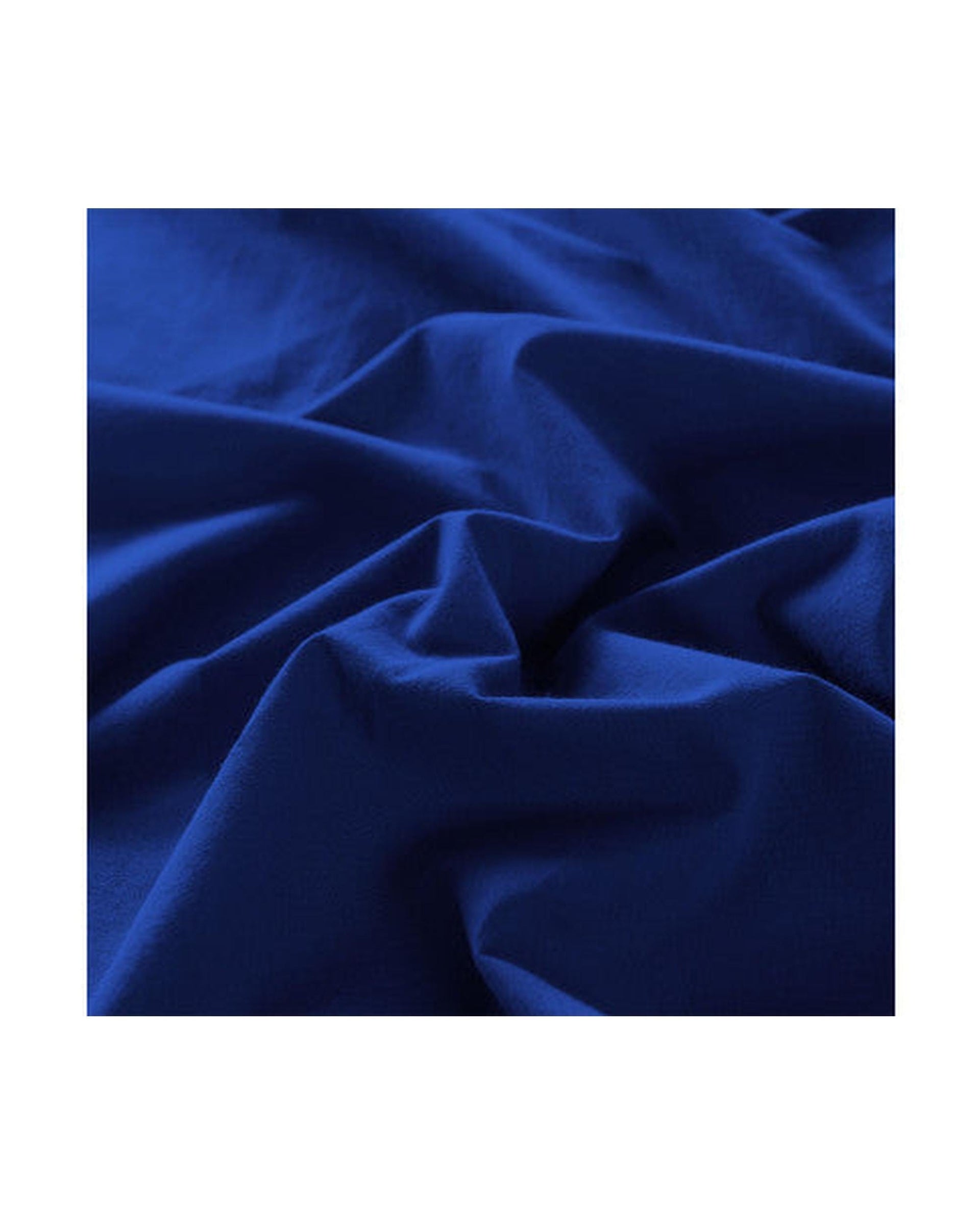 Royal Comfort Quilt Cover Royal Comfort Vintage Washed 100% Cotton Quilt Cover Set Bedding Ultra Soft - Royal Blue