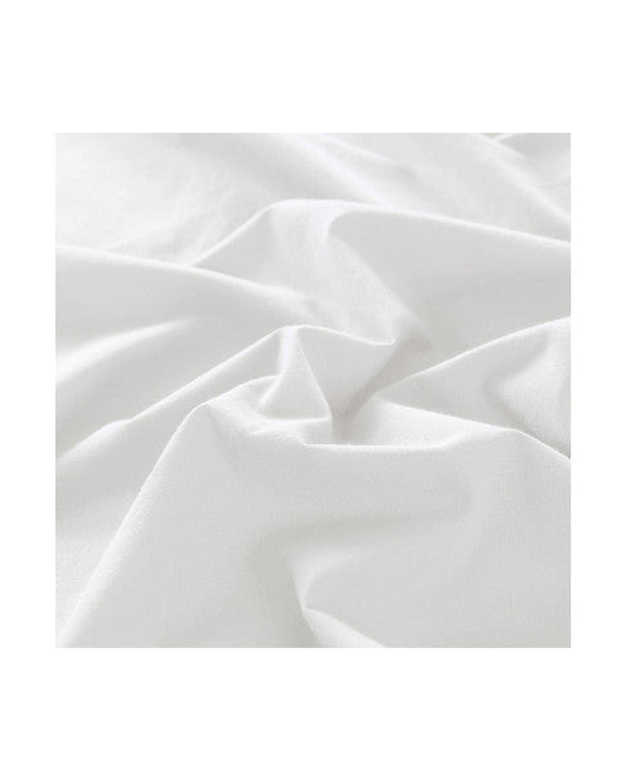 Royal Comfort Quilt Cover Royal Comfort Vintage Washed 100% Cotton Quilt Cover Set Bedding Ultra Soft - White