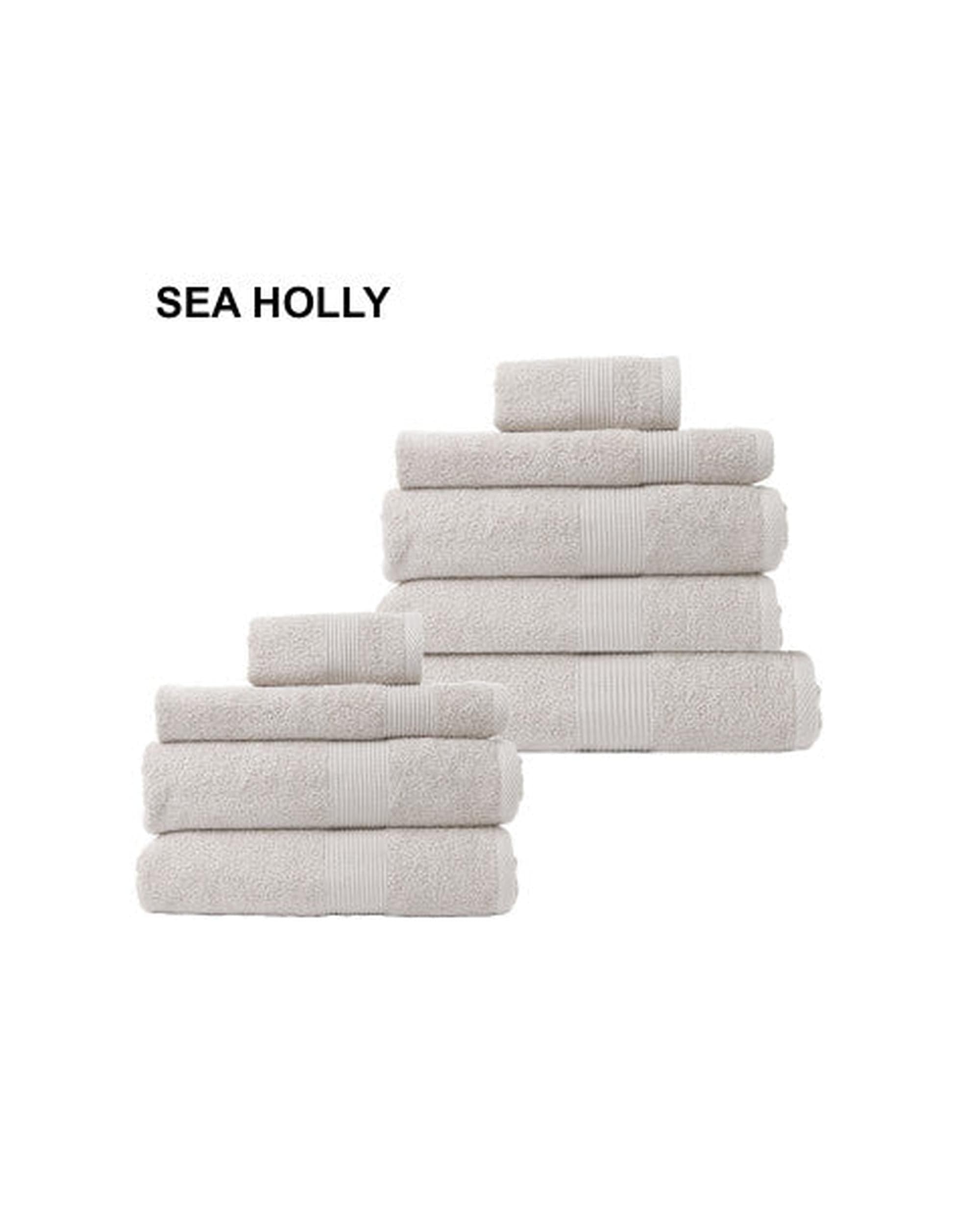 Royal Comfort Bathroom Towel Sets Sea Holly Royal Comfort 9 Piece Cotton Bamboo Towel Bundle Set 450GSM