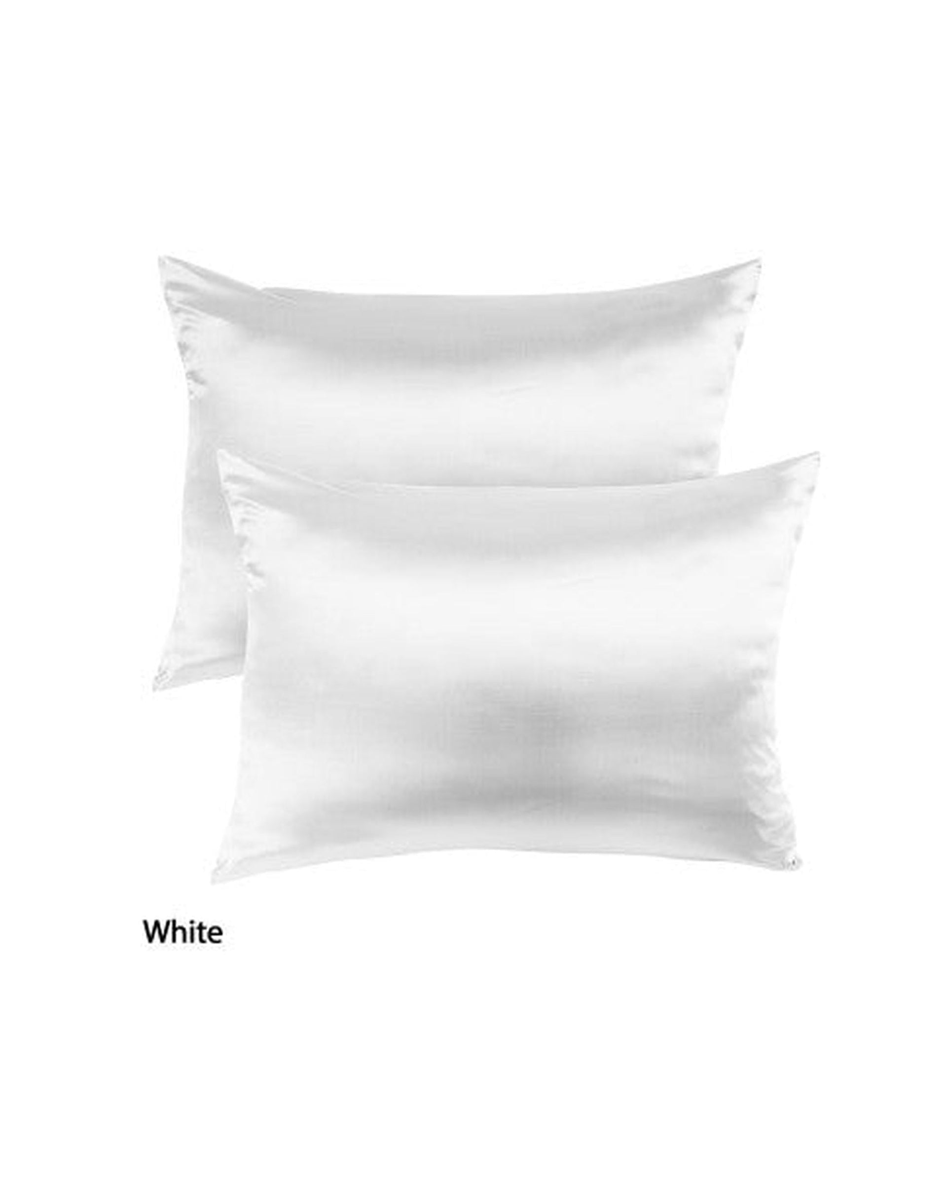 Royal Comfort Pillowcase White Royal Comfort Mulberry Soft Silk Hypoallergenic Pillowcase Twin Pack 51 x 76cm 51 x 76 cm - 7 Colours