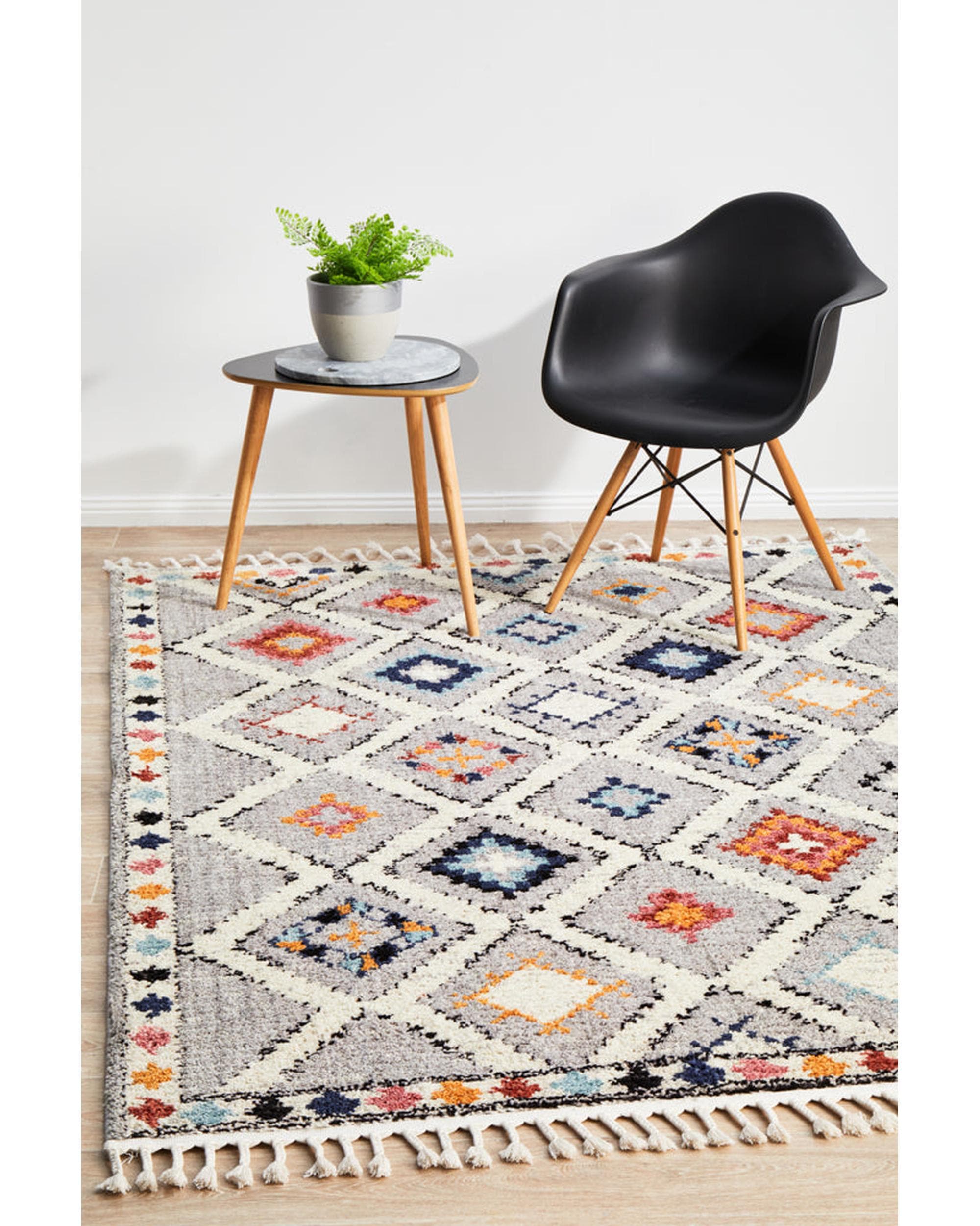 Rug Culture Rugs 180X120CM Marrakesh 555 Grey Rug