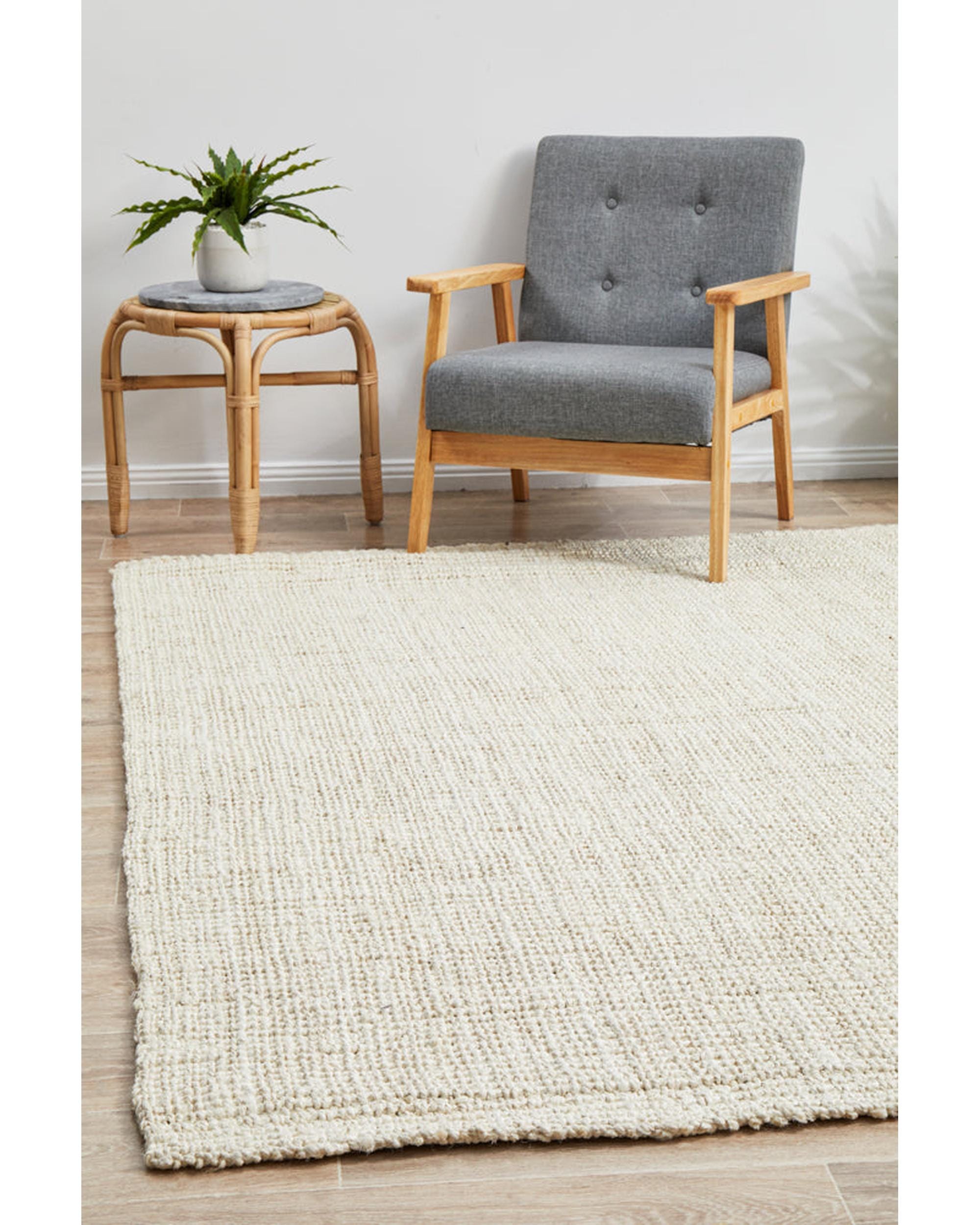 Rug Culture Rugs 220X150CM Atrium Barker Bleach Rug