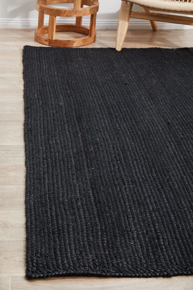 RUG CULTURE Rugs 220X150CM Bondi Black Rug