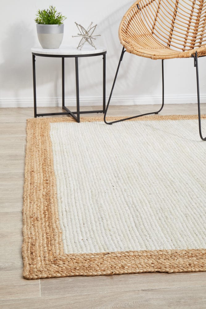 RUG CULTURE Rugs 220X150CM Noosa 333 White Natural Rug