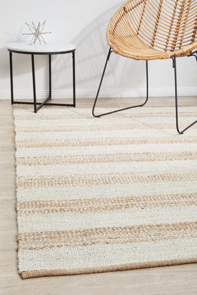 RUG CULTURE Rugs 220X150CM Noosa 555 Natural White Rug