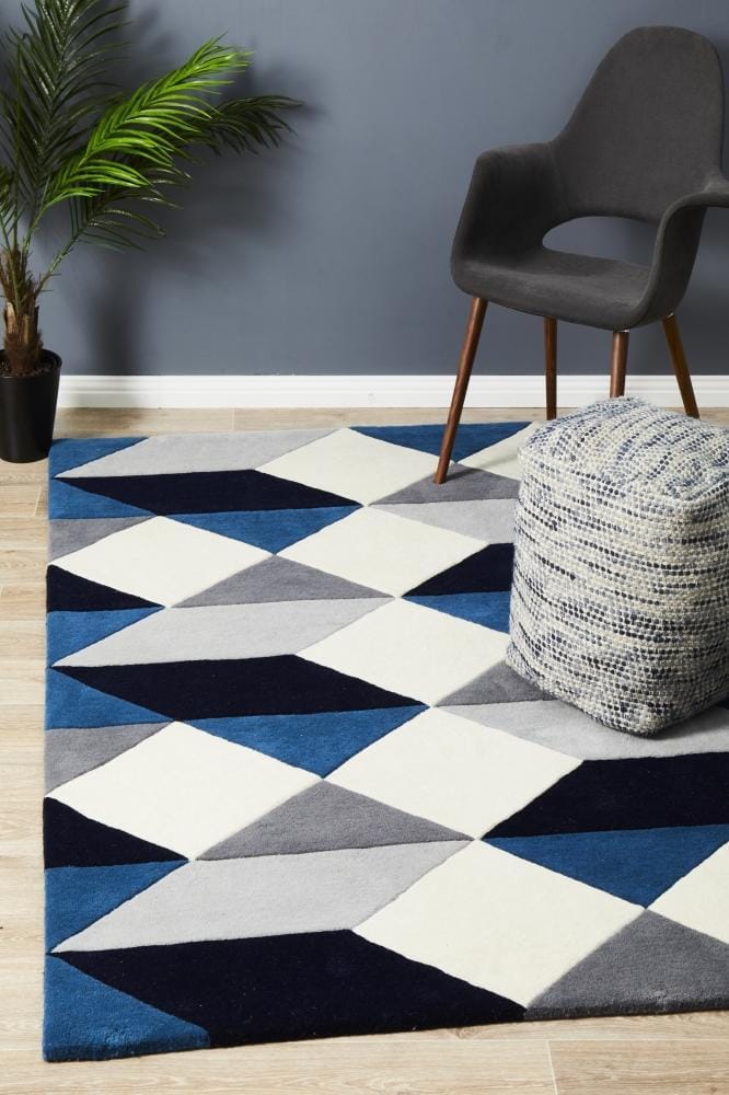 Rug Culture Rugs 225X155CM Matrix Pure Wool 904 Steel Rug