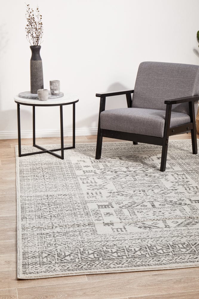 RUG CULTURE Rugs 230X160CM Chrome Addison Silver Rug