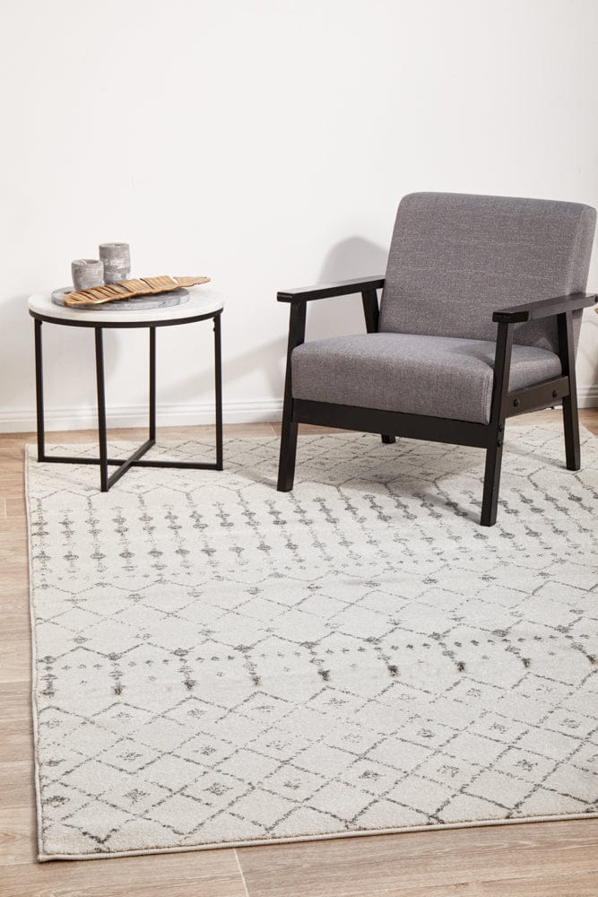 RUG CULTURE Rugs 230X160CM Chrome Elsa Silver Rug