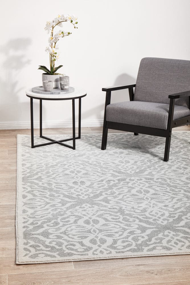RUG CULTURE Rugs 230X160CM Chrome Lydia Silver Rug