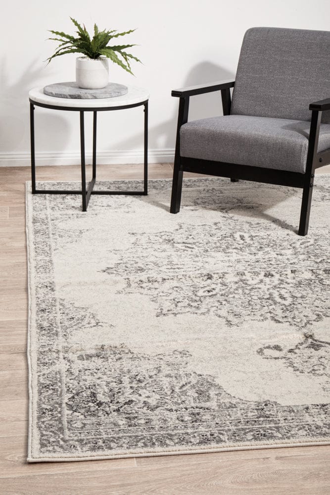 RUG CULTURE Rugs 230X160CM Chrome Rita Silver Rug