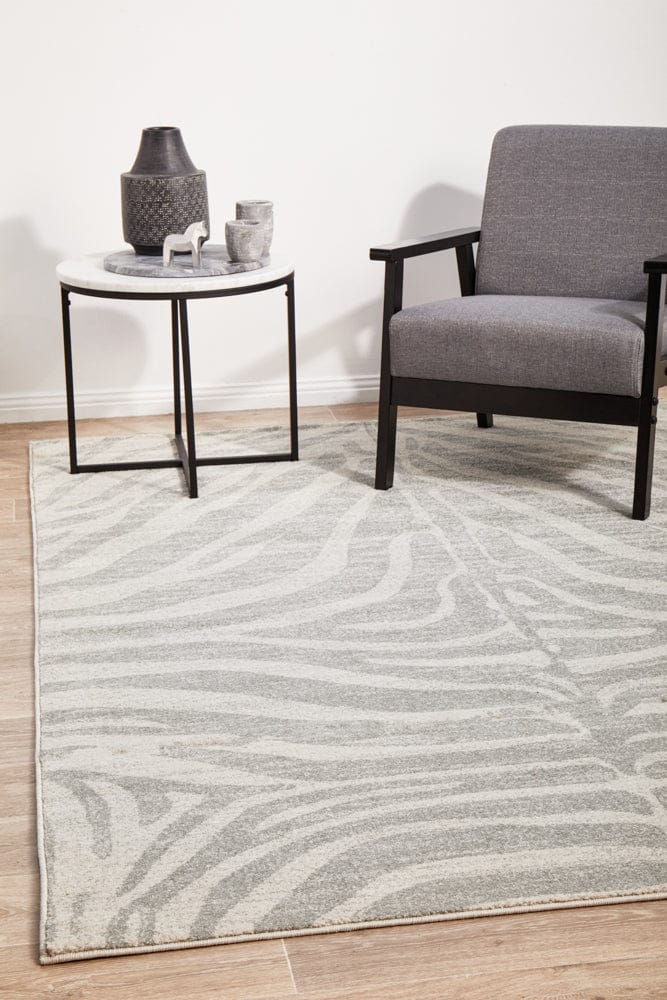 RUG CULTURE Rugs 230X160CM Chrome Savannah Silver Rug