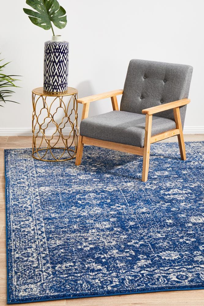 Rug Culture Rugs 230X160CM Evoke Oasis Navy Transitional Rug
