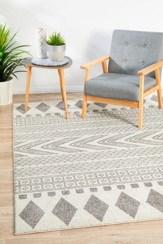 Rug Culture Rugs 230X160CM Mirage Adani  Modern Tribal Design Grey Rug