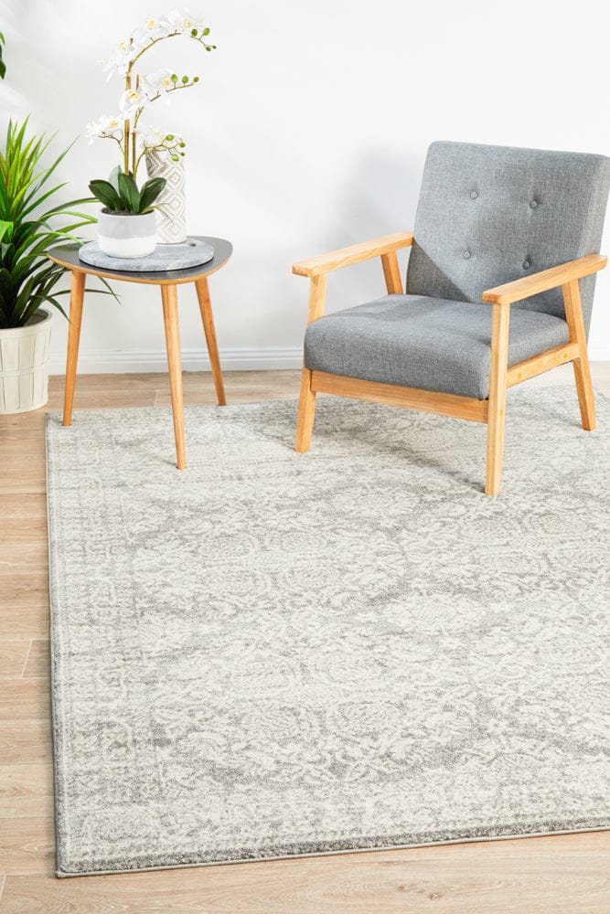 Rug Culture Rugs 230X160CM Mirage Gwyneth Stunning Transitional Silver Rug