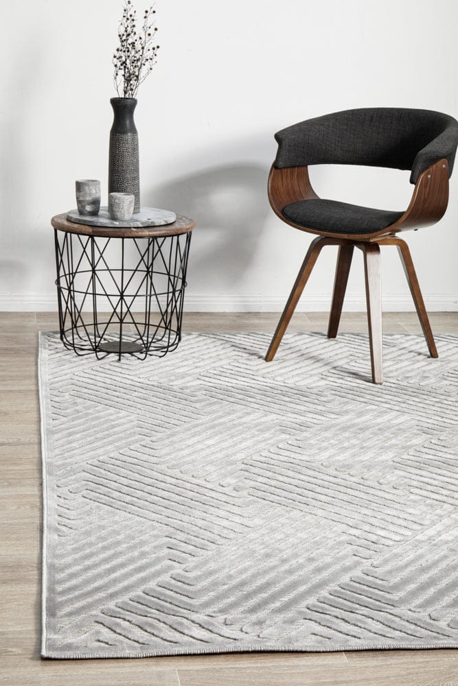 RUG CULTURE Rugs 230X160CM York Cindy Silver Rug