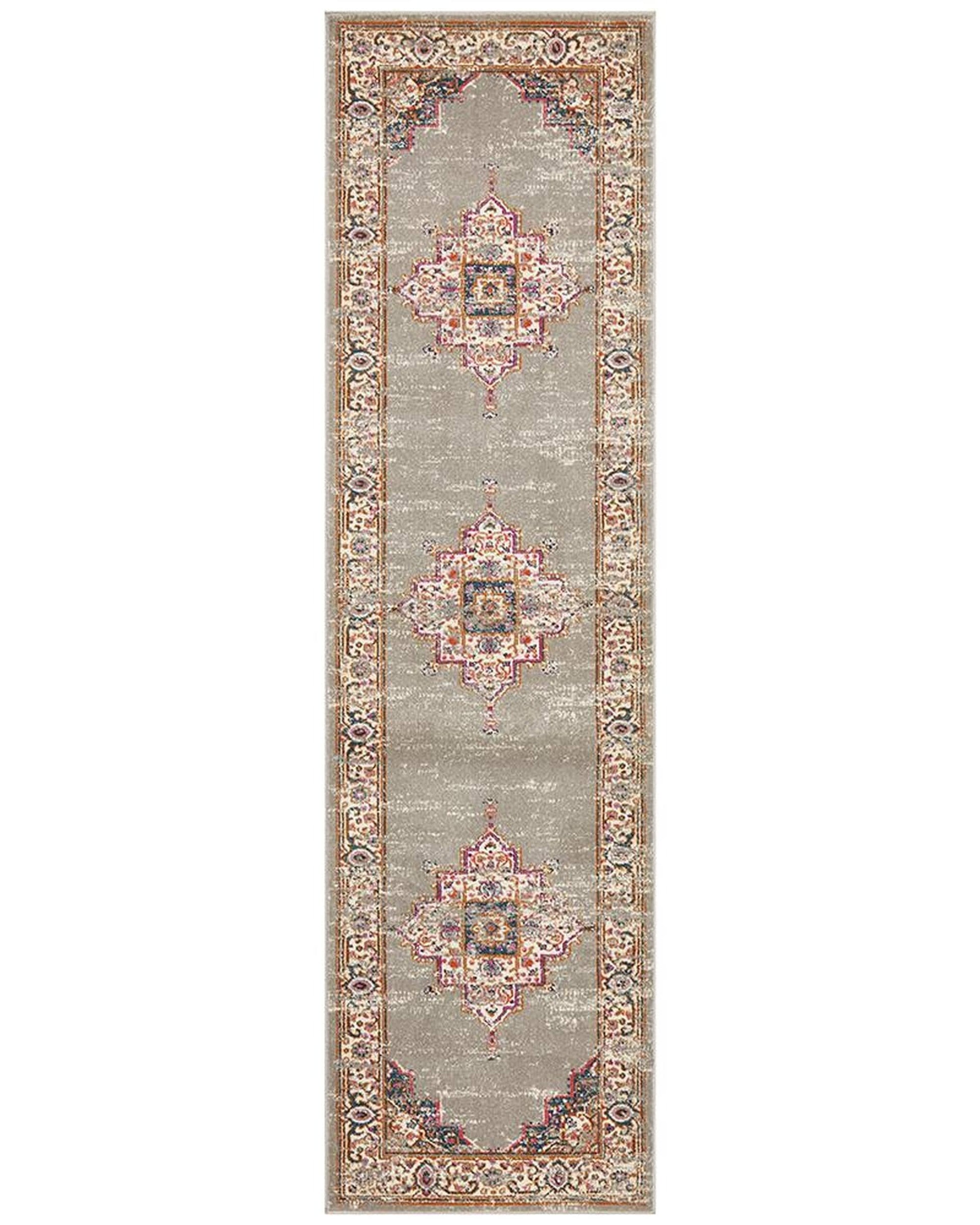 Rug Culture Rugs 300X80CM Babylon 211 Grey
