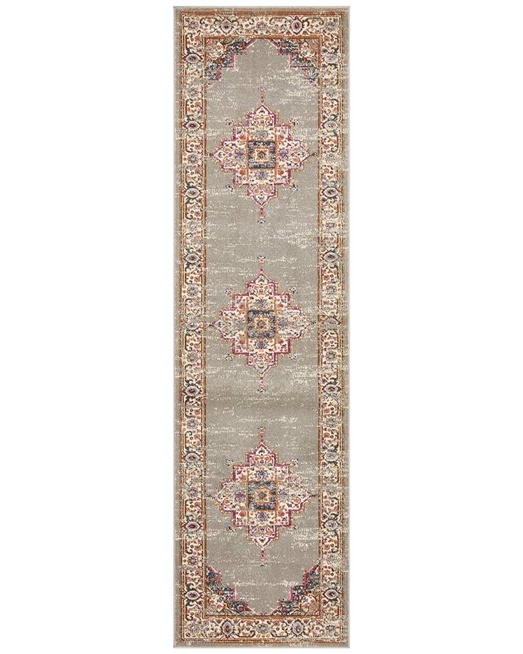 Rug Culture Rugs 300X80CM Babylon 211 Grey