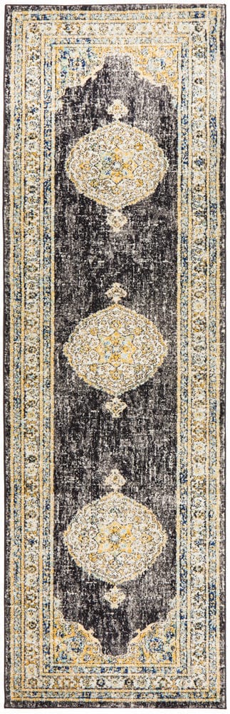 Rug Culture Rugs 300X80CM Century 955 Charcoal Rug