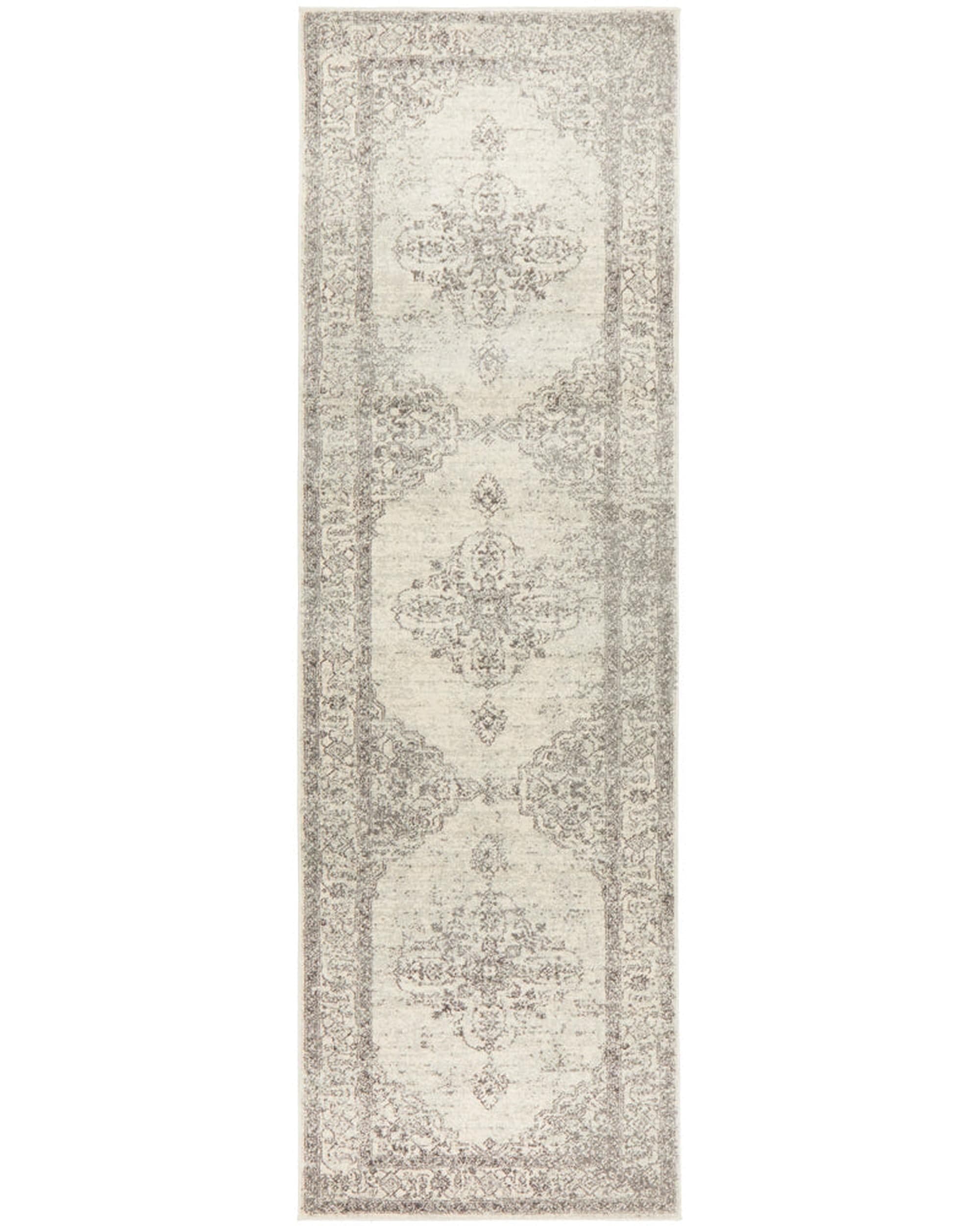 Rug Culture Rugs 300X80CM Century 977 Silver Rug