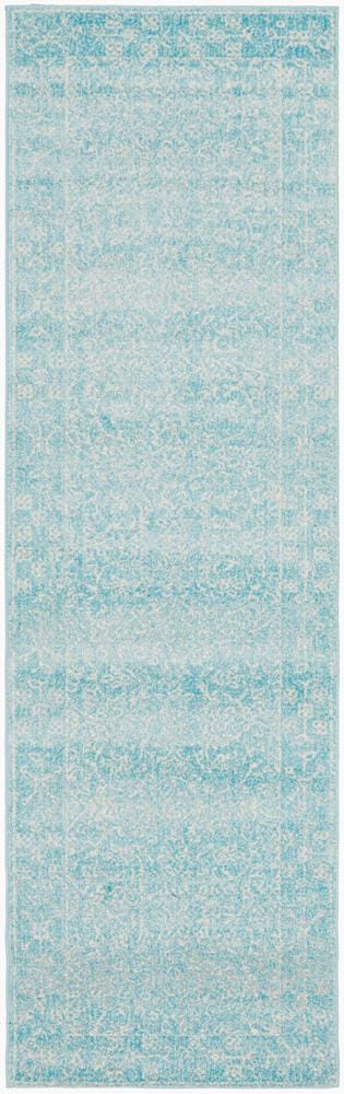 Rug Culture Rugs 300X80CM Evoke Depth Blue Transitional Rug