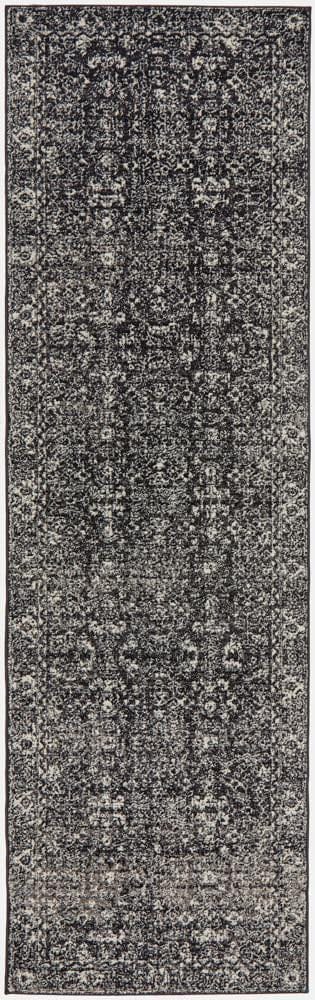 Rug Culture Rugs 300X80CM Evoke Estella Charcoal Transitional Rug