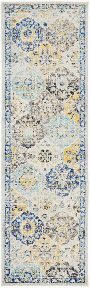 Rug Culture Rugs 300X80CM Evoke Poppy Multi Transitional Rug