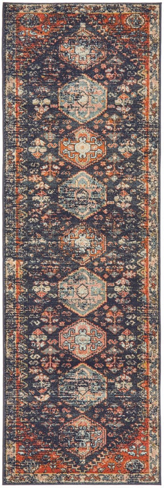 Rug Culture Rugs 300X80CM Legacy 854 Navy Rug