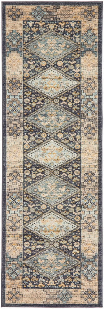 Rug Culture Rugs 300X80CM Legacy 857 Navy Rug