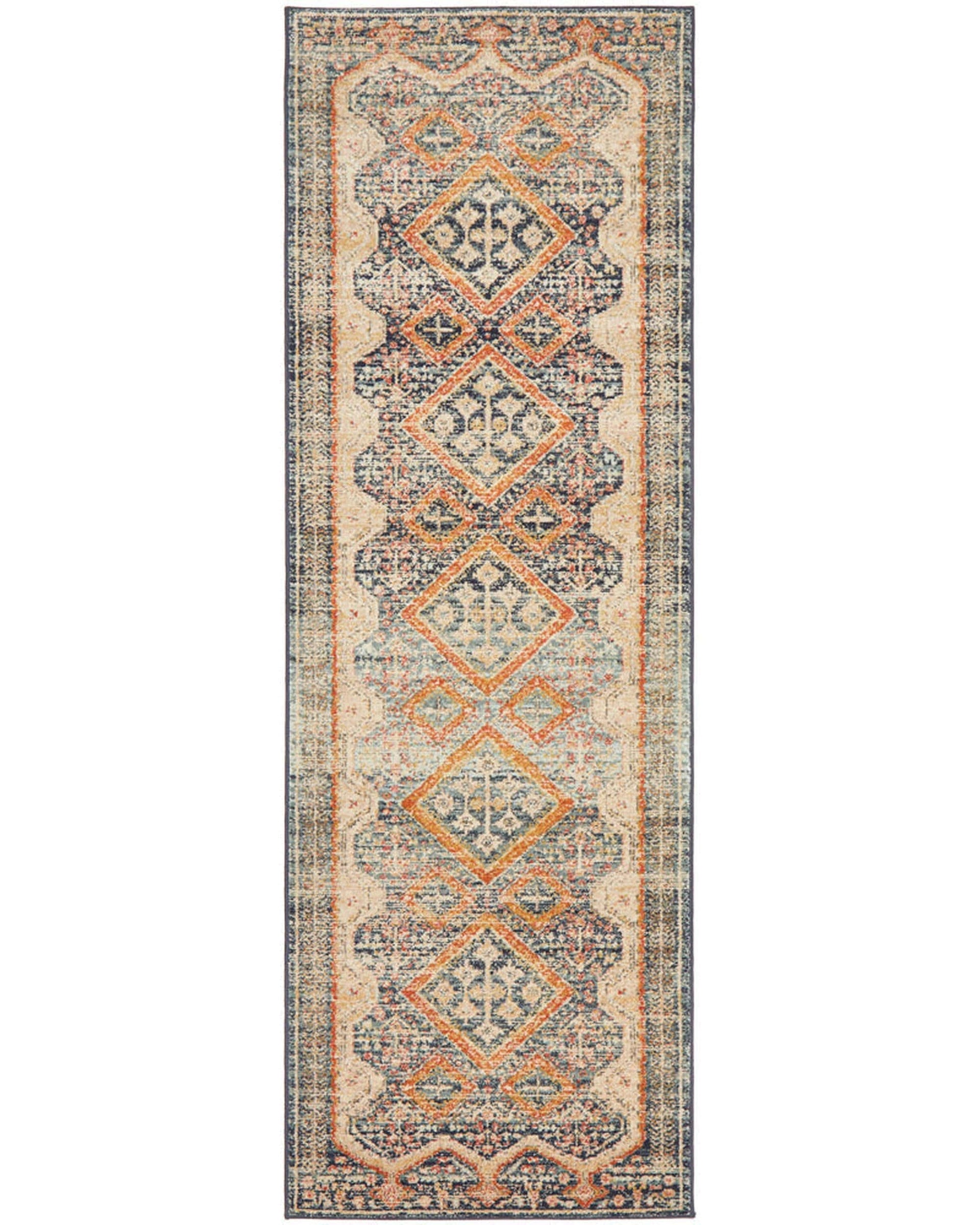 Rug Culture Rugs 300X80CM Legacy 863 Navy Rug