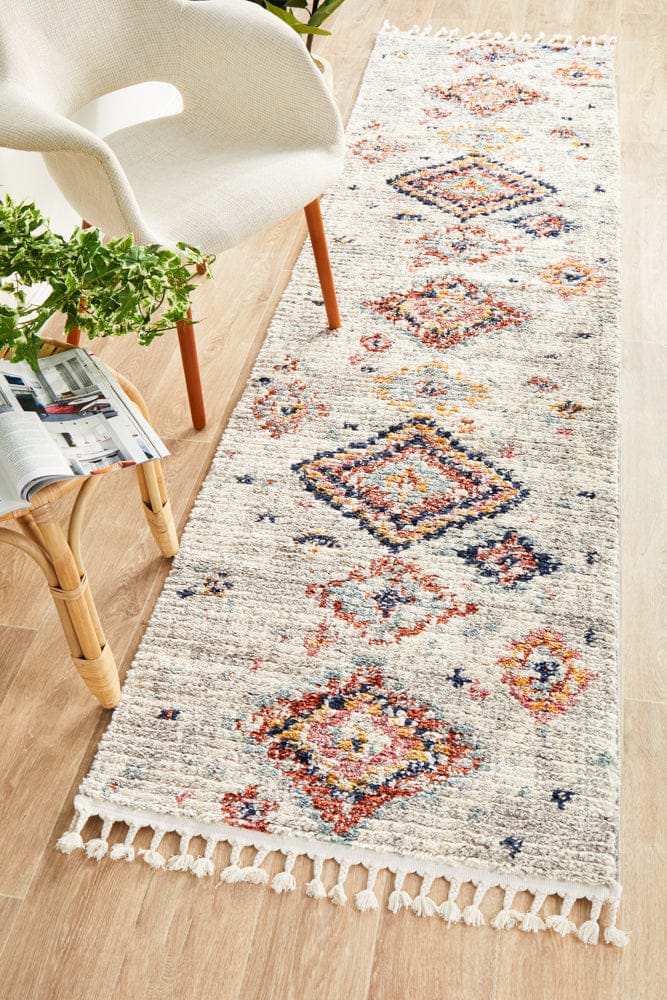 Rug Culture Rugs 300X80CM Marrakesh 222 Silver Runner Rug