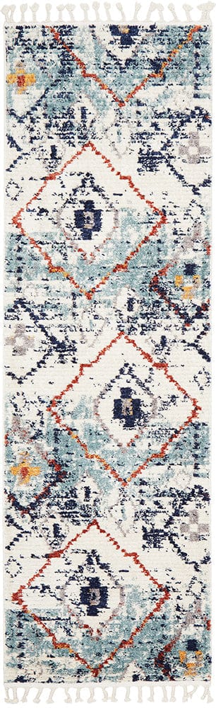 Rug Culture Rugs 300X80CM Marrakesh 444 Blue Runner Rug