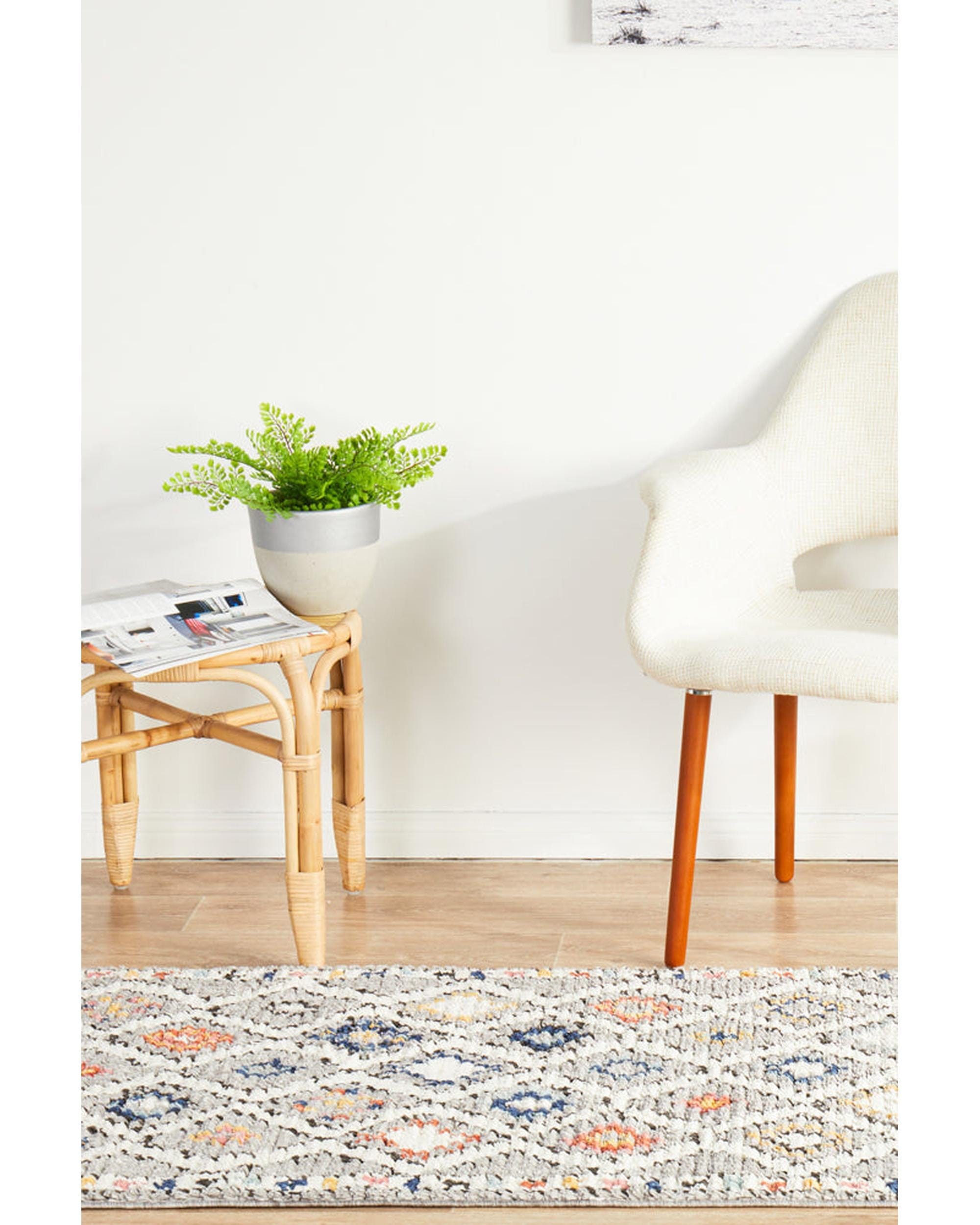 Rug Culture Rugs 300X80CM Marrakesh 555 Grey Runner Rug