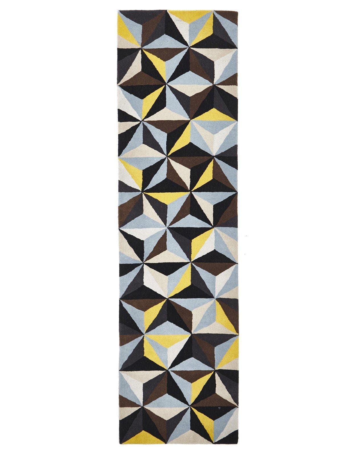 Rug Culture Rugs 300X80CM Matrix Pure Wool 900 Blue Rug