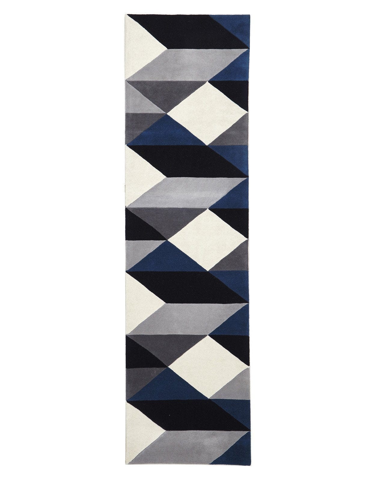 Rug Culture Rugs 300X80CM Matrix Pure Wool 904 Steel Rug