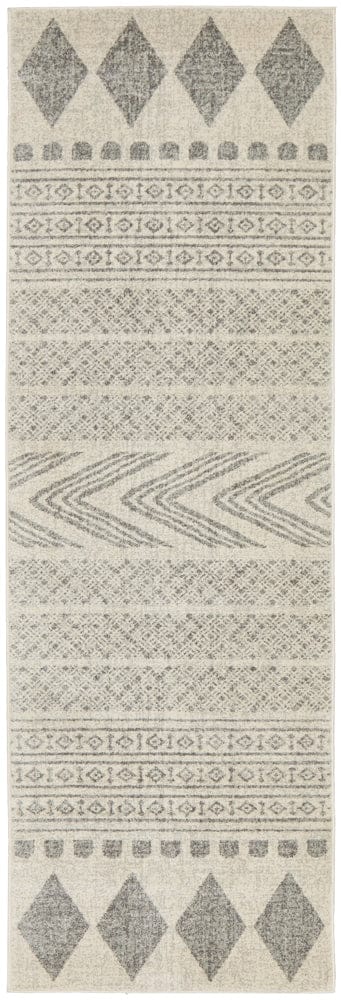 Rug Culture Rugs 300X80CM Mirage Adani  Modern Tribal Design Grey Rug