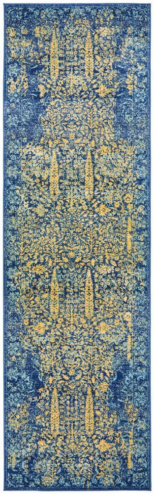 Rug Culture Rugs 300X80CM Radiance 411 Royal Blue Rug
