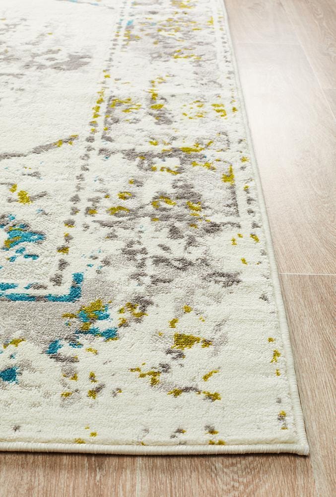 Rug Culture Rugs Alexa Transitional Rug White Green Blue