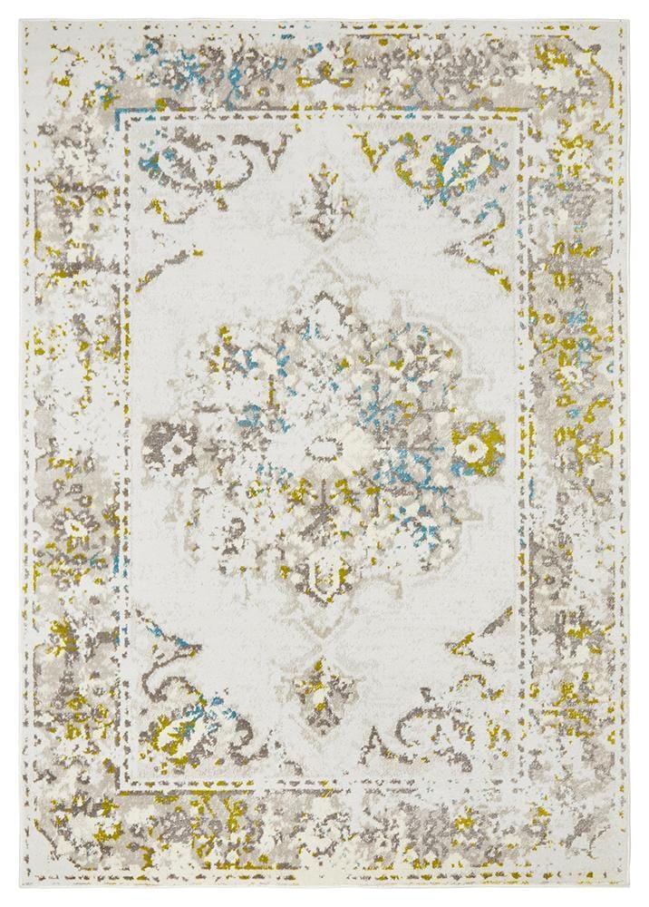 Rug Culture Rugs Alexa Transitional Rug White Green Blue