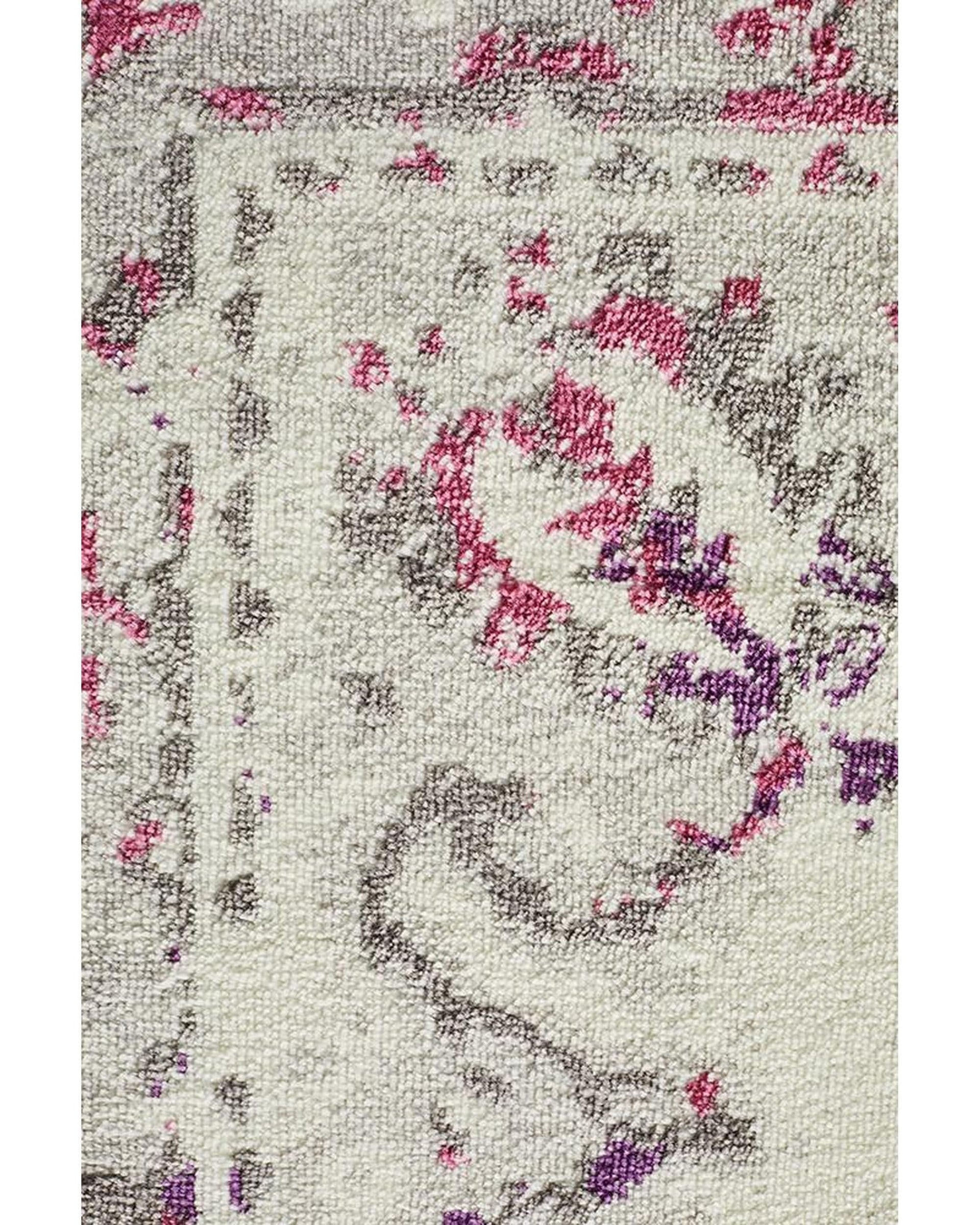 Rug Culture Rugs Alexa Transitional Rug White Pink Grey