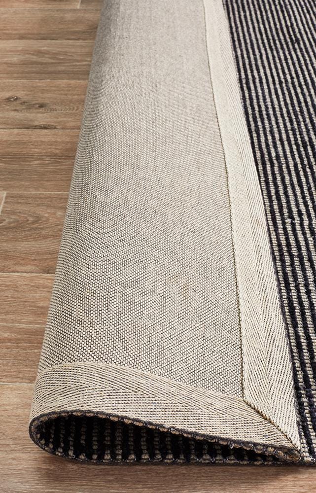 Rug Culture Rugs Allure Black Cotton Rayon Rug