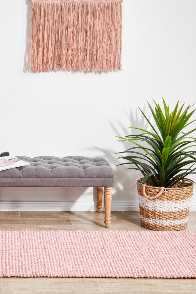 Rug Culture Rugs Atrium Barker Pink Runner