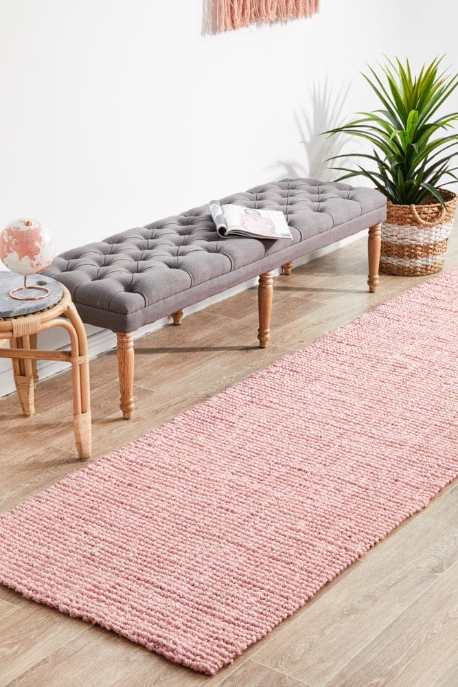 Rug Culture Rugs Atrium Barker Pink Runner