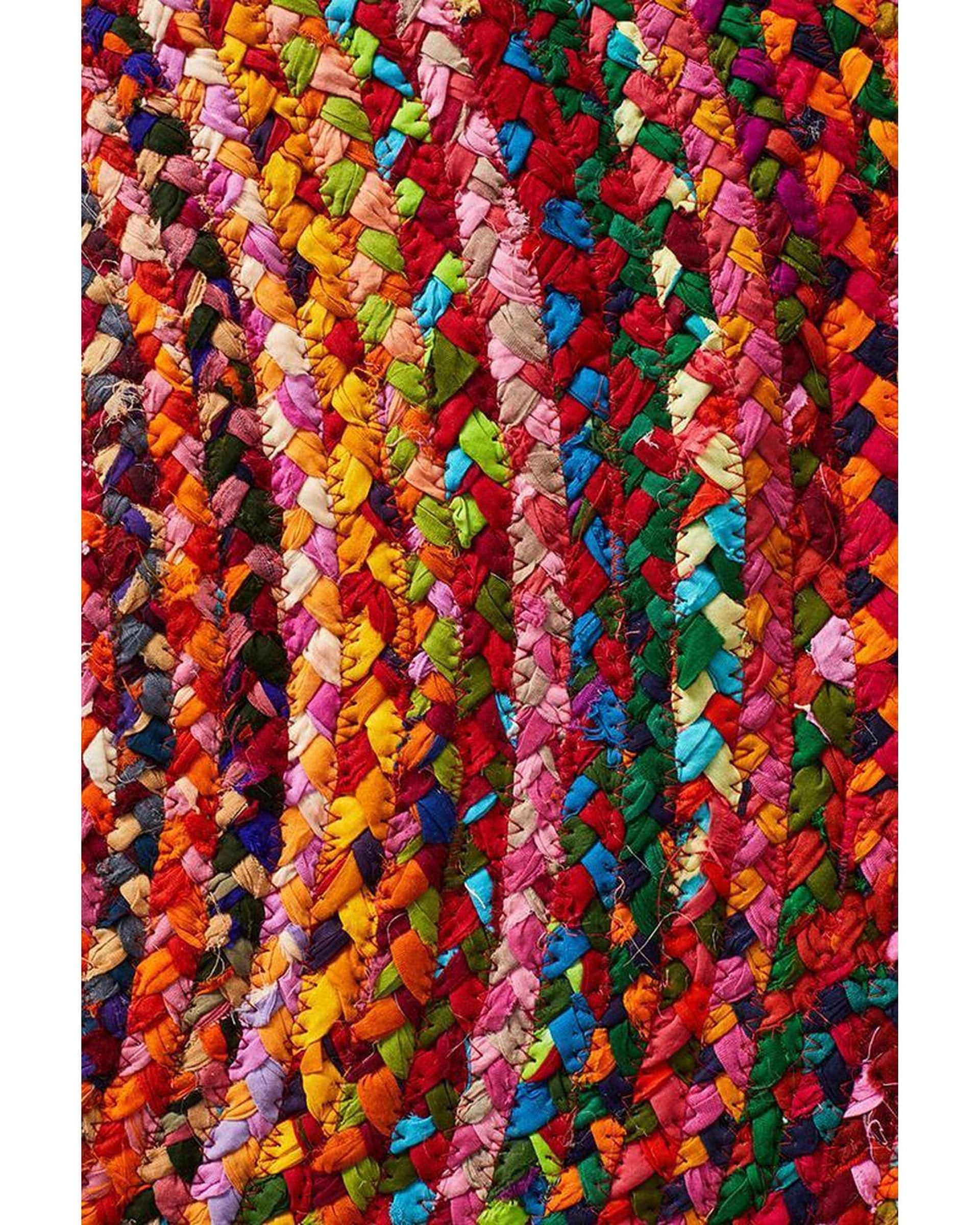 Rug Culture Rugs Atrium Chandra Braided Cotton Rug Multi