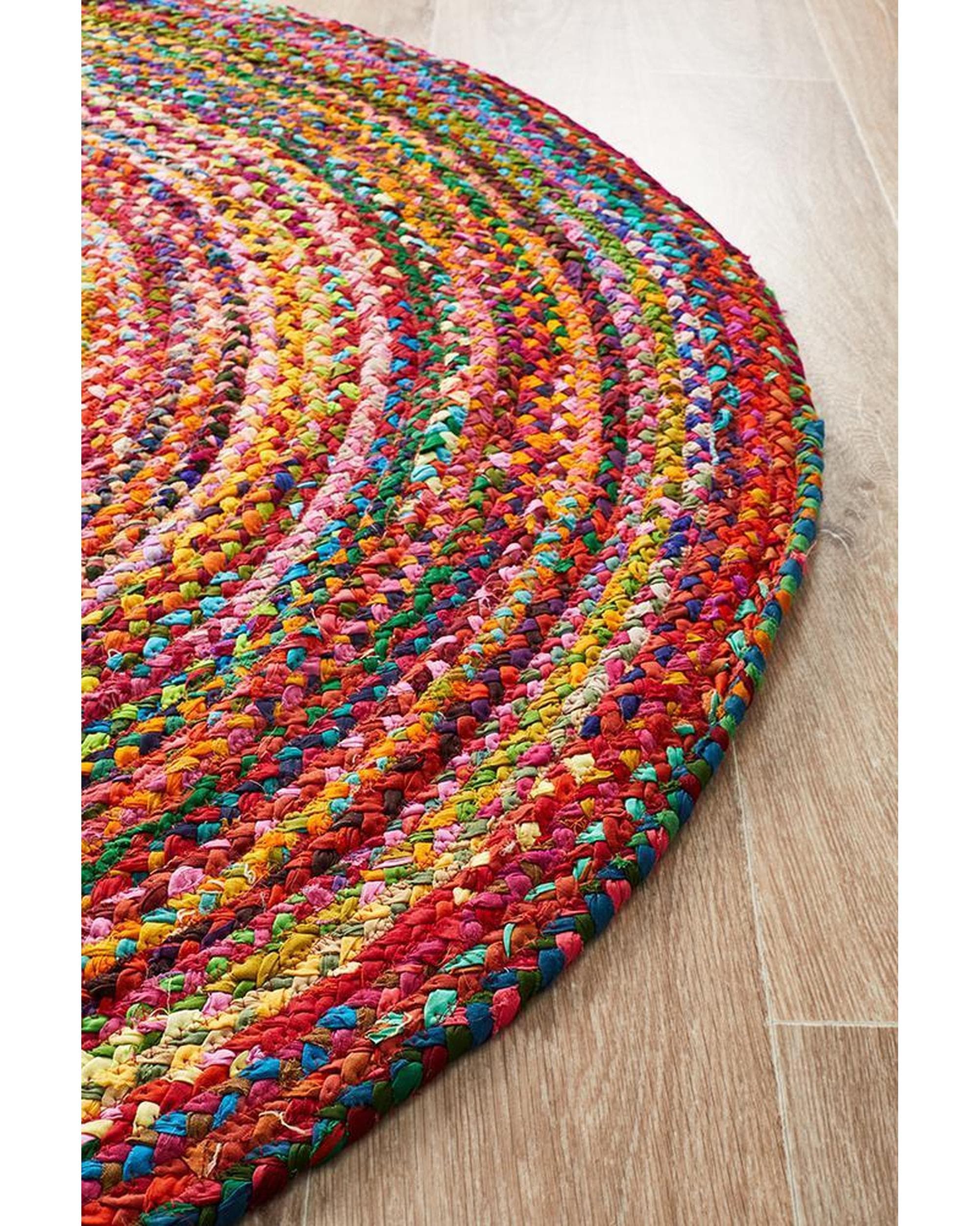 Rug Culture Rugs Atrium Chandra Braided Cotton Rug Multi