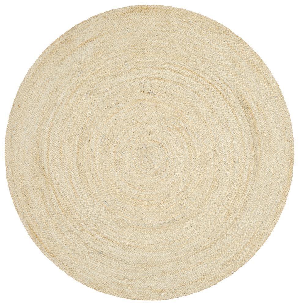 Rug Culture Rugs Atrium Polo Round Bleach