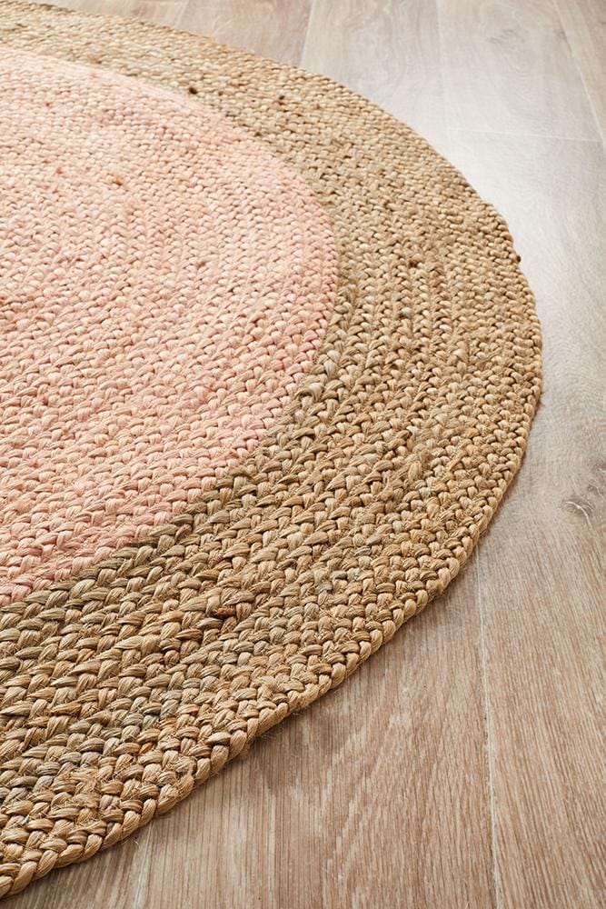 Rug Culture Rugs Atrium Polo Round Pink
