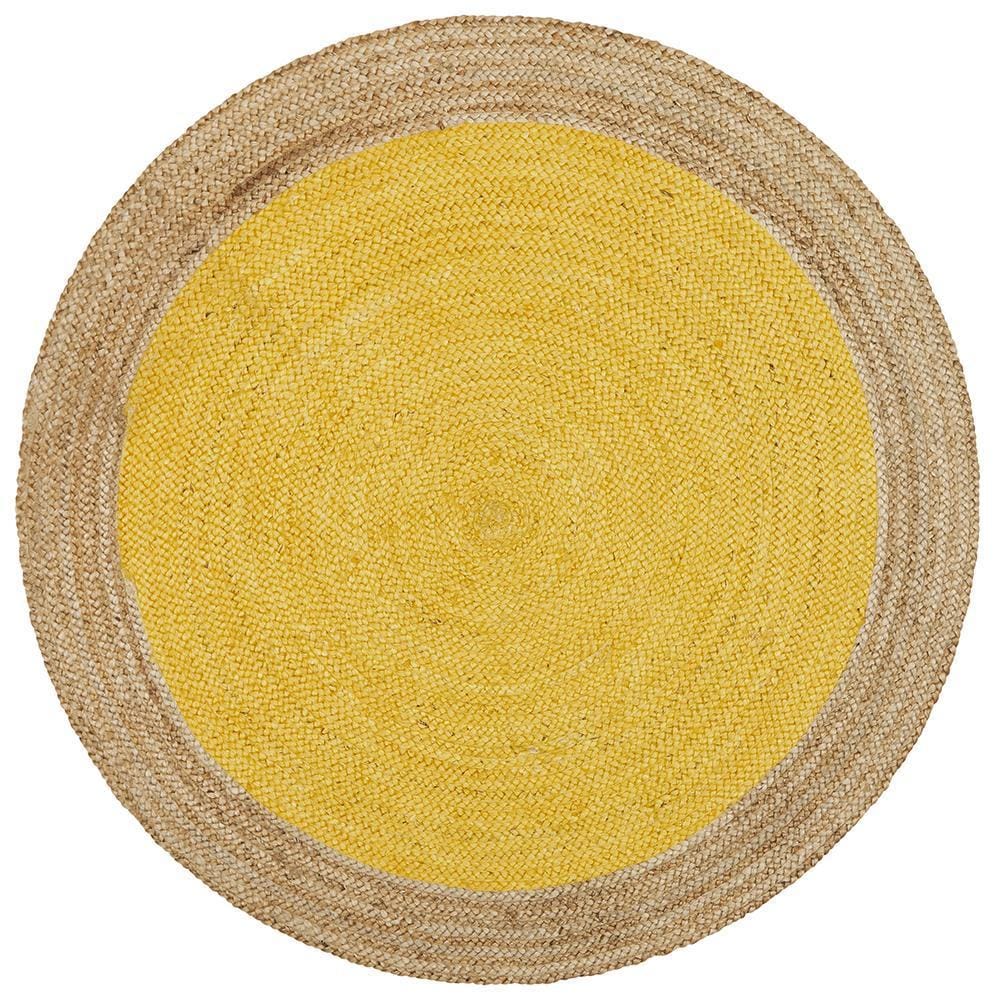Rug Culture Rugs Atrium Polo Round Yellow
