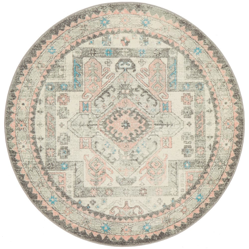 Rug Culture Rugs Avenue 704 Silver Round Rug