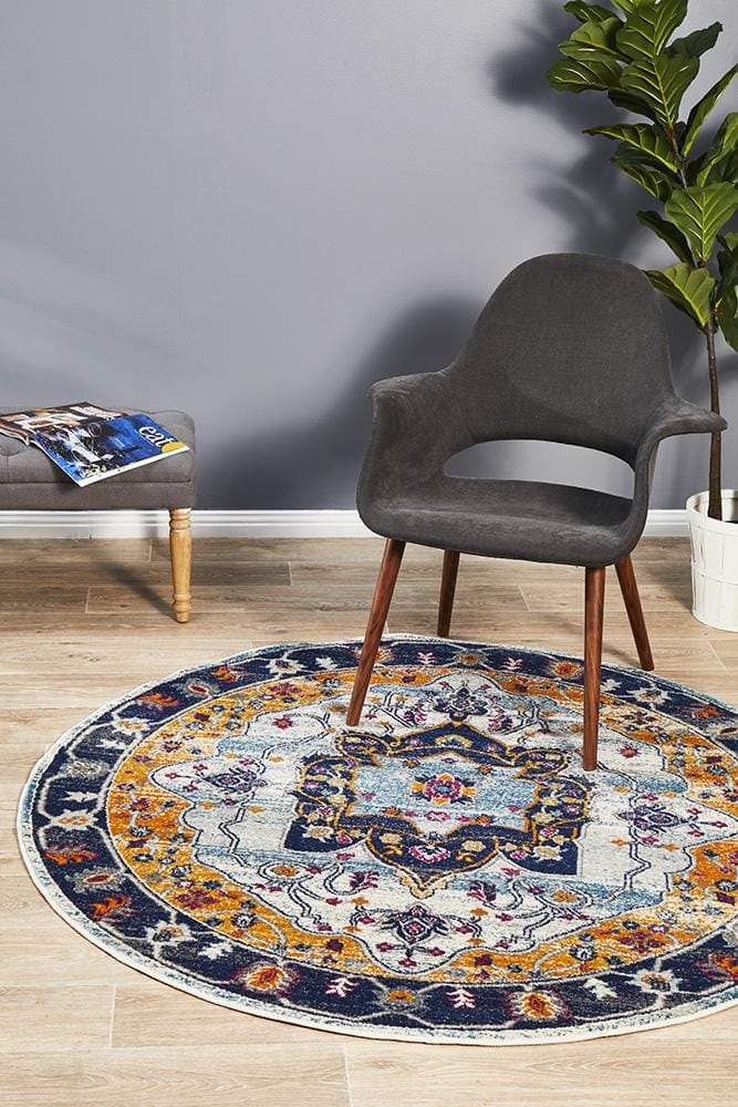 Rug Culture Rugs Babylon 201 Rust Round Rug