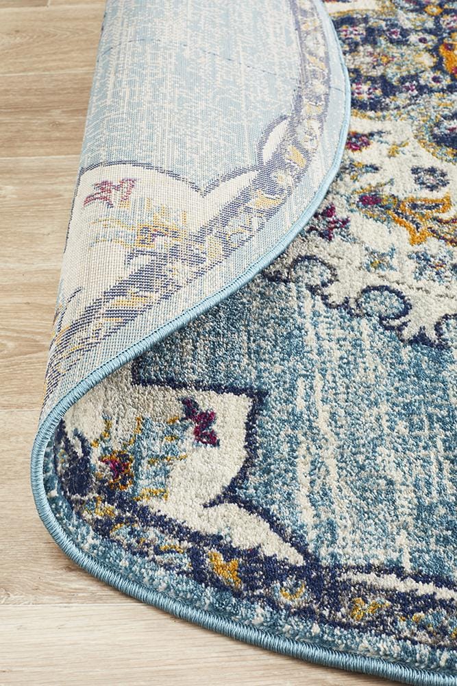 Rug Culture Rugs Babylon 202 Blue Round Rug